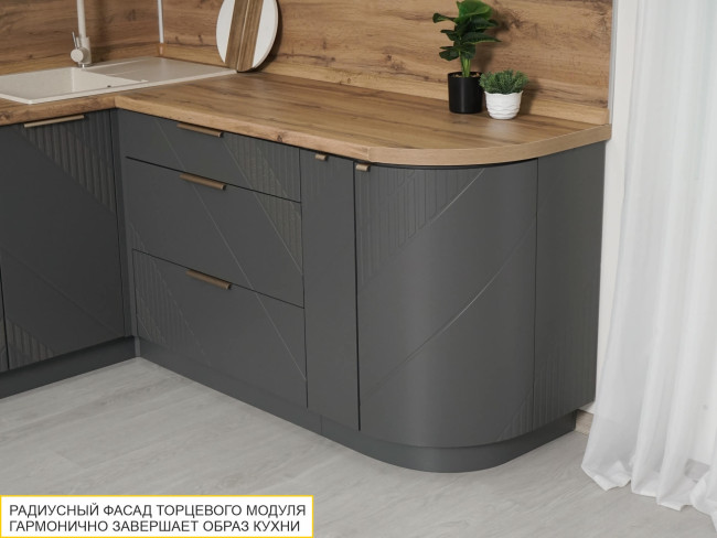 106.64 Напольный шкаф торцевой (прав) Монако 106.64 Напольный шкаф торцевой (прав) Монако