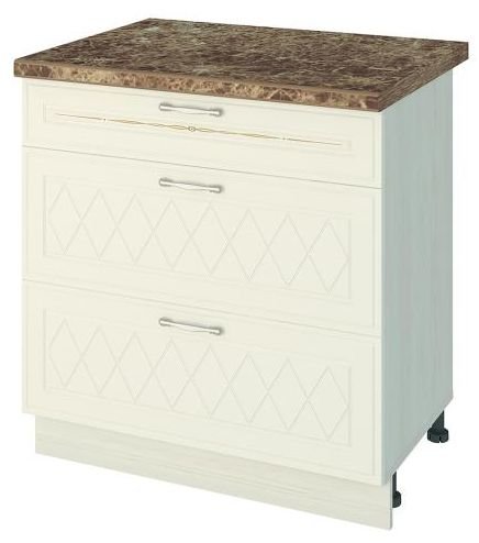 19.67 Стол с 3 ящиками 80х53х82