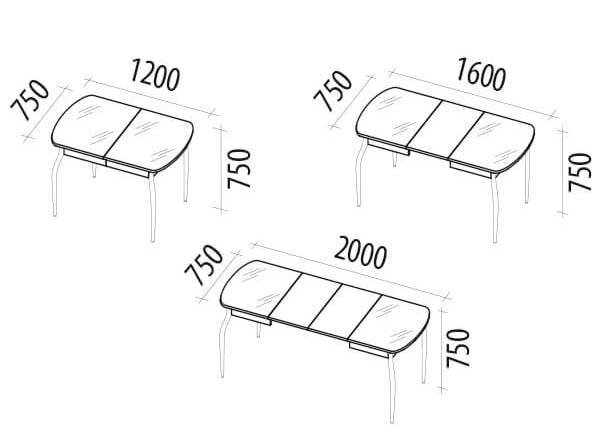 Стол обеденный Орфей 30.10 Кобург Стол обеденный Орфей 30.10 Кобург