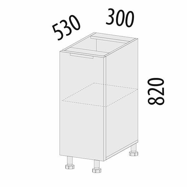 105.55 Стол 30 (лев/прав) Грэйс