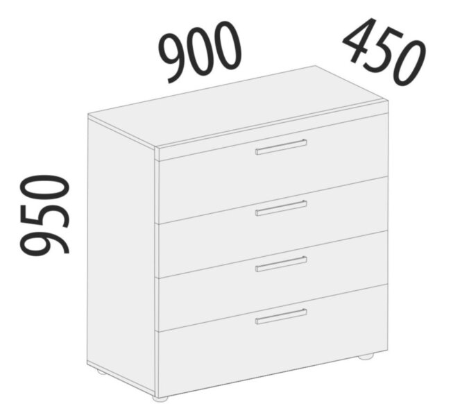 93.18 Комод Тиффани 900