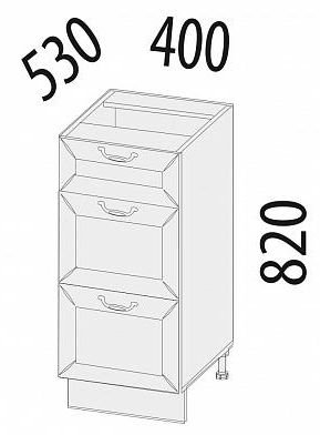 72.59 Стол с 3 ящиками 40х53х82 72.59 Стол с 3 ящиками 40х53х82