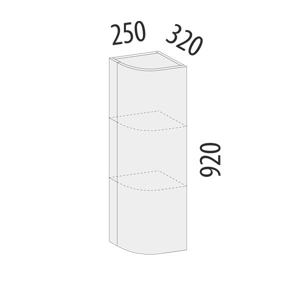 104.16 Шкаф торцевой закрытый (лев) Бостон 104.16 Шкаф торцевой закрытый (лев) Бостон