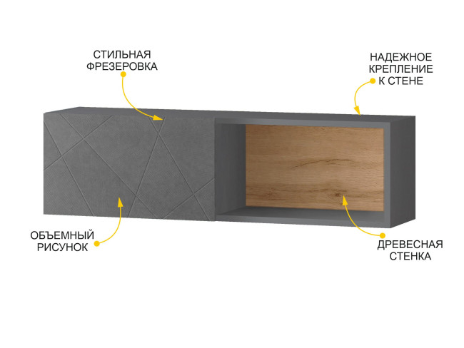 Полка навесная Джерси 602.42 Полка навесная Джерси 602.42