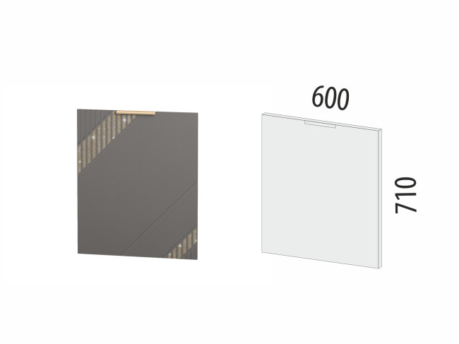 106.69 Панель для посудомоечной машины Монако