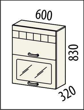 10.08 Шкаф-витрина 60х32х83