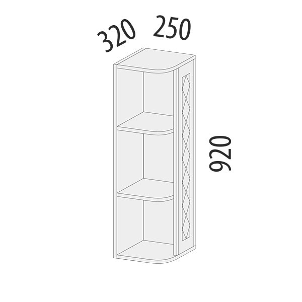 104.18 Шкаф торцевой Бостон 104.18 Шкаф торцевой Бостон