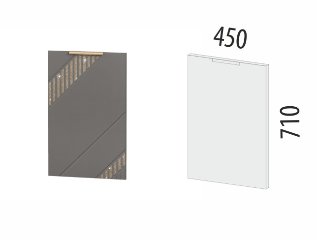 106.70 Панель для посудомоечной машины Монако