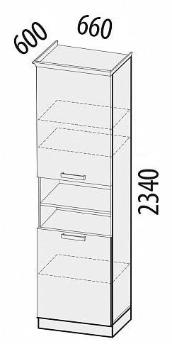 19.75 Пенал (лев/прав) Тиффани 19.75 Пенал (лев/прав) Тиффани
