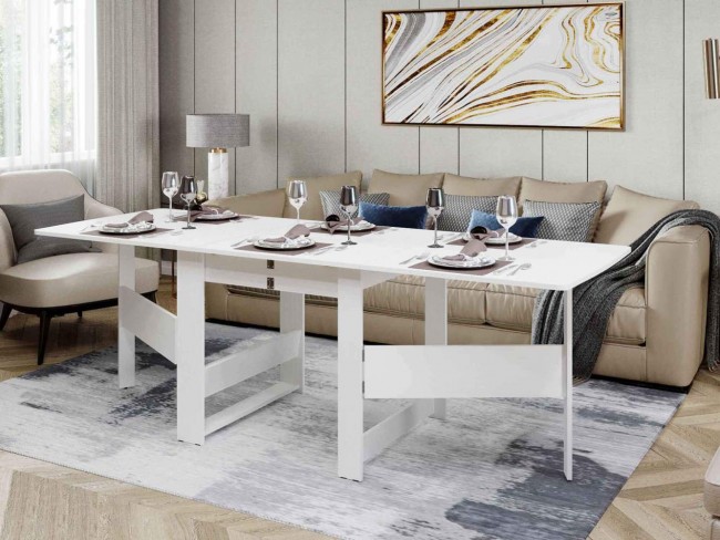 Стол книжка Колибри 12.2 Белый шпон