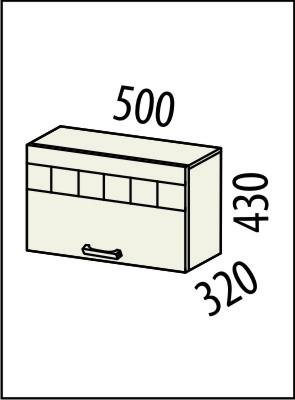 10.12 Шкаф над вытяжкой 50х32х43