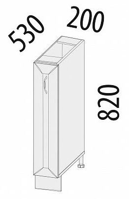 72.71 Бутылочница 20х53х82 72.71 Бутылочница 20х53х82