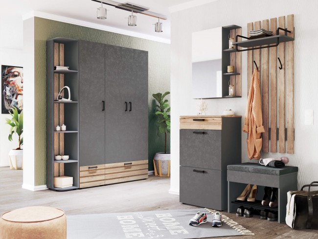 Прихожая Денвер 401 (ширина 166 и 120 см) Прихожая Денвер 401 (ширина 166 и 120 см)